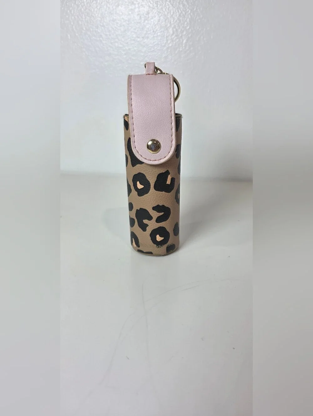 Bath & Body Works Cheetah Snap CaseHand Sanitizer Spray Holder